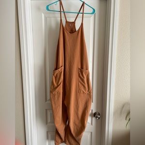 Free People Hot Shot Onesie- Camel color